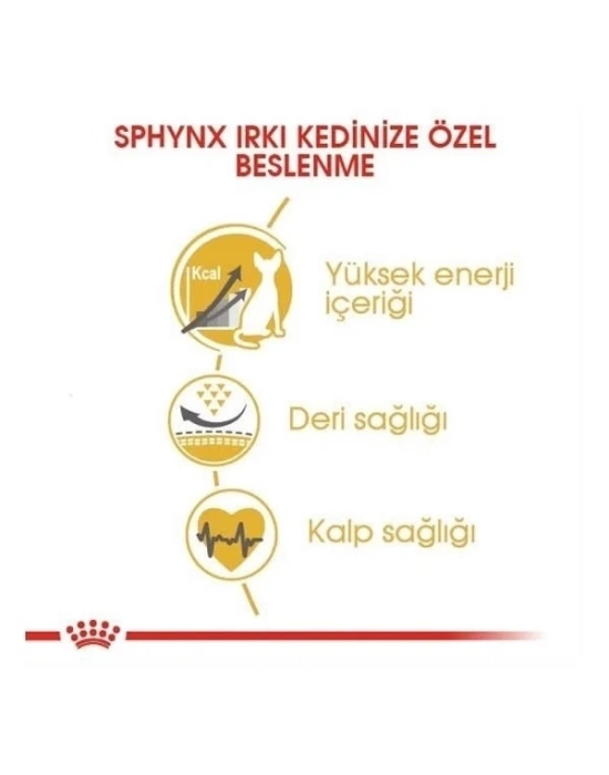 ÇOK SATAN Royal Canin Tüysüz Sphynx Cinsi Yetişkin Kedi Maması 2 Kg