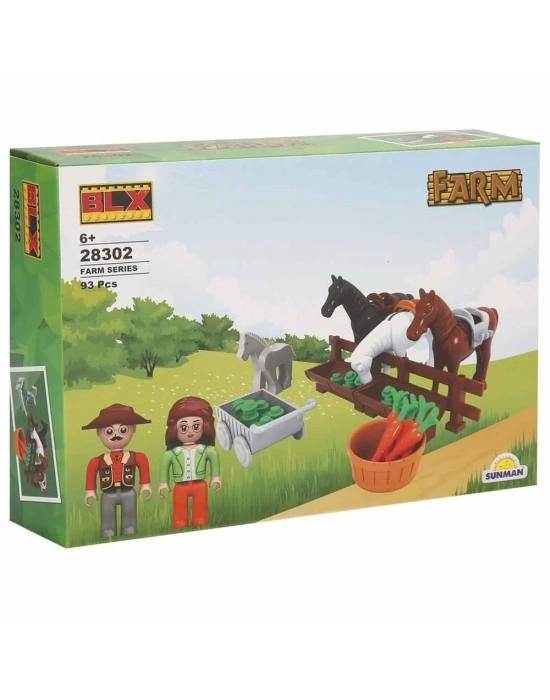 ÇOK SATAN S00028302 FARM SET ATLAR 2FGR 93 PRÇ LEGO -SUN