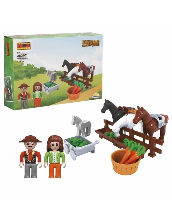ÇOK SATAN S00028302 FARM SET ATLAR 2FGR 93 PRÇ LEGO -SUN
