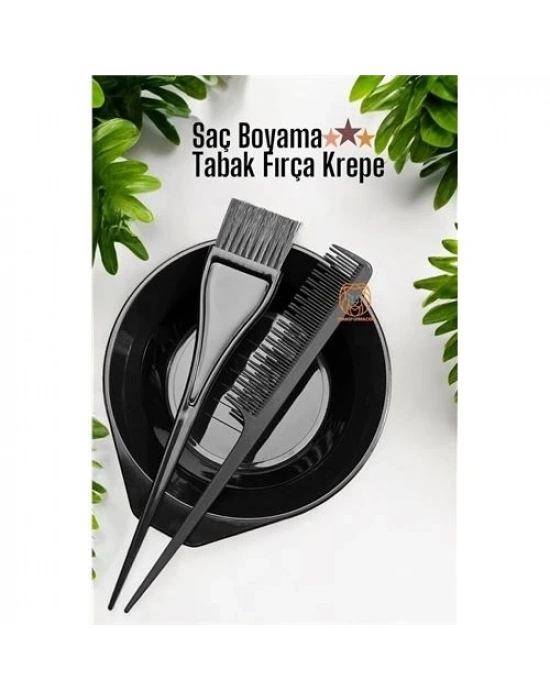 ÇOK SATAN Saç Boyama Tabak Fırça Krepe Tarak Seti