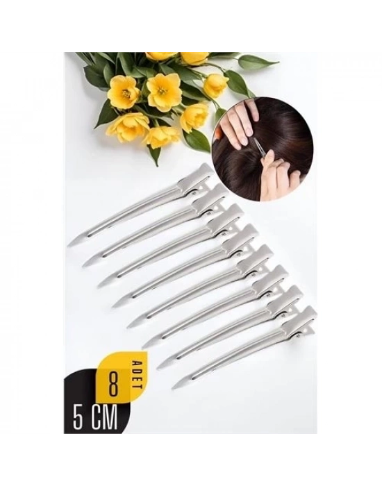 ÇOK SATAN Saç Pensi Metal Toka 8 ADET