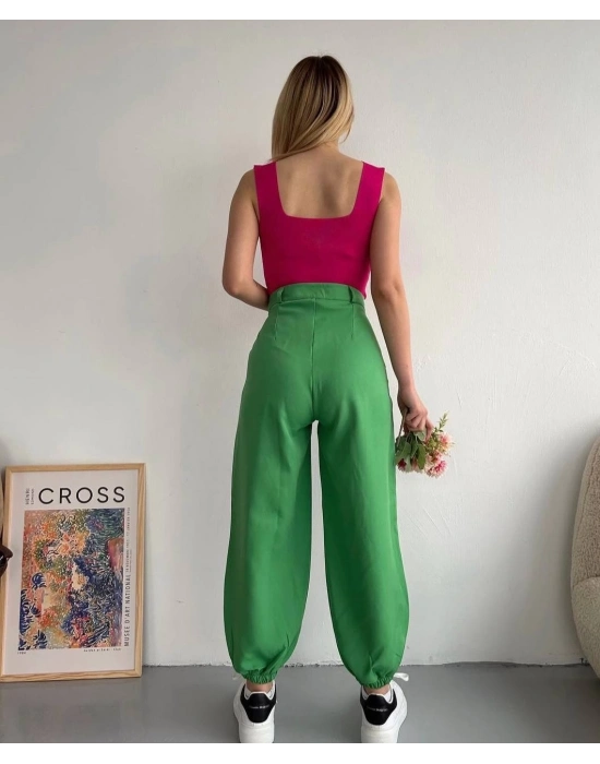 Şalvar pantolon yeşil s23202