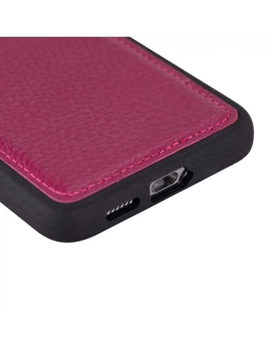 ÇOK SATAN Samsung Galaxy S24 Uyumlu Deri Arka Kapak Gül Kurusu