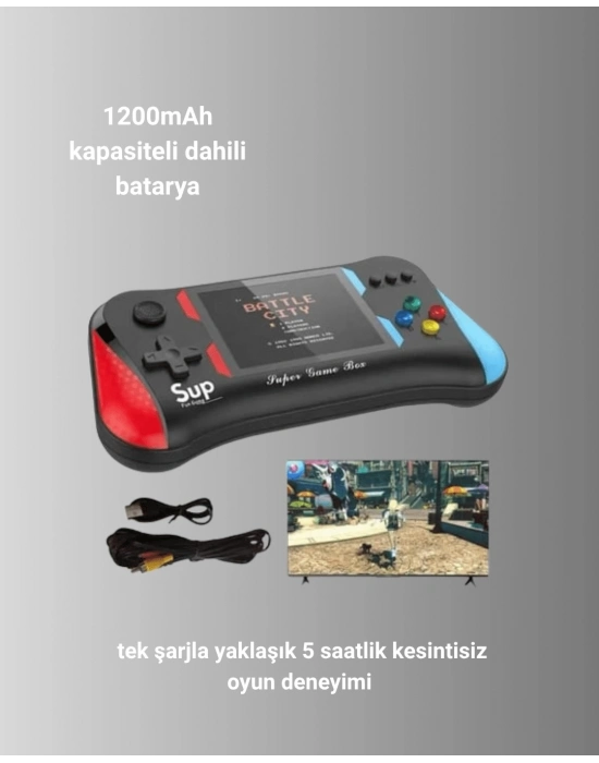 ÇOK SATAN Şarjlı Taşınabilir Oyun Konsolu – X7M Retro Game Box