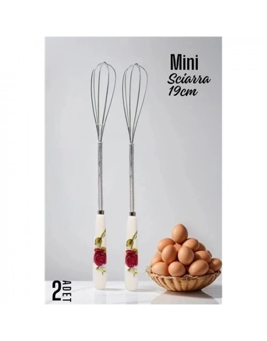 ÇOK SATAN Sciarra Mini Çırpıcı Seramik Saplı 2 Adet