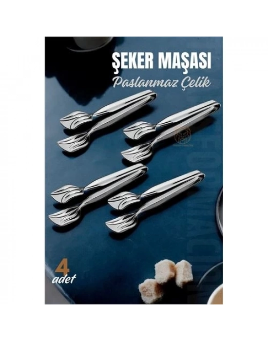 ÇOK SATAN Şeker Maşası Paslanmaz Çelik 4 ADET