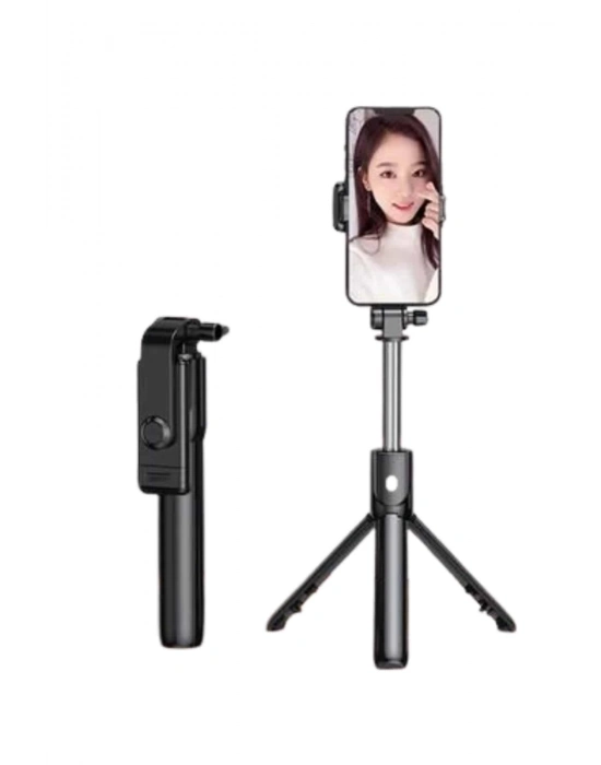 ÇOK SATAN Selfie Çubuğu Tripod Bluetooth Kumandalı Selfie Çubuğu Telefon Tutucu