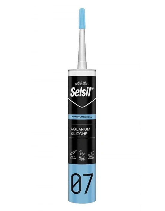 ® Selsil 07 Akvaryum Silikonu Şeffaf 280 ml