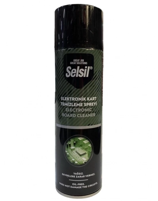 ® Selsil Elektronik Kart Temizleyici Sprey 500 ml Yağsız