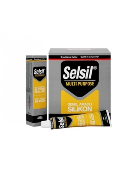 ® Selsil Genel Amaçlı Tüp Silikon 50 ml Beyaz