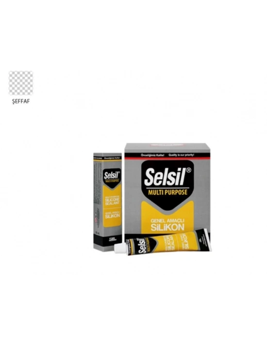 ® Selsil Genel Amaçlı Tüp Silikon 50 ml Şeffaf