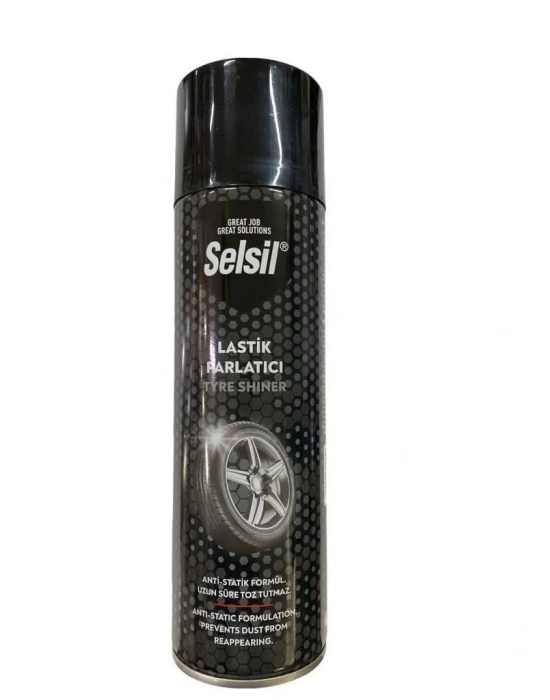 Selsil Lastik Parlatıcı Sprey 500 ml