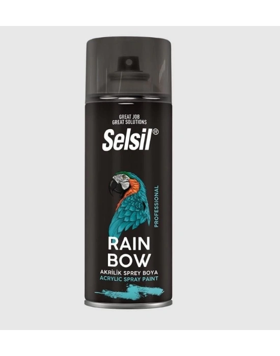 ® Selsil Rainbow Akrilik Sprey Boya 9010 Parlak Beyaz