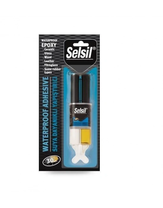 ® Selsil Suya Dayanıklı Epoksi Şeffaf Yapıştırıcı 28 gr