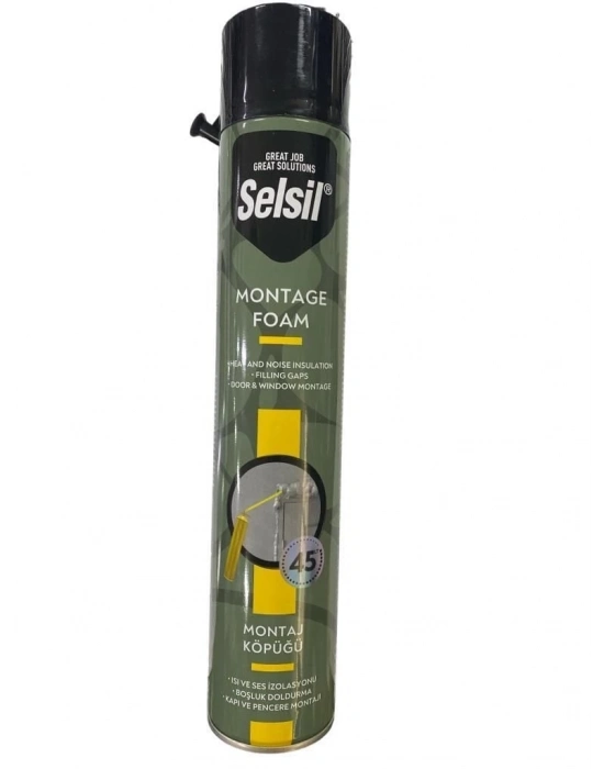 ® Selsil Tam Dolum Poliüratan Montaj Köpüğü 845 gr