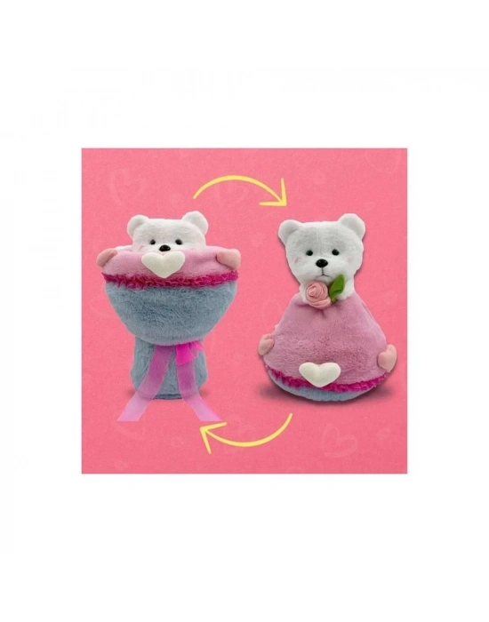 ÇOK SATAN Sevgi Buketi Peluş Ayıcıklı Peluş Çiçek Buketi 40 cm