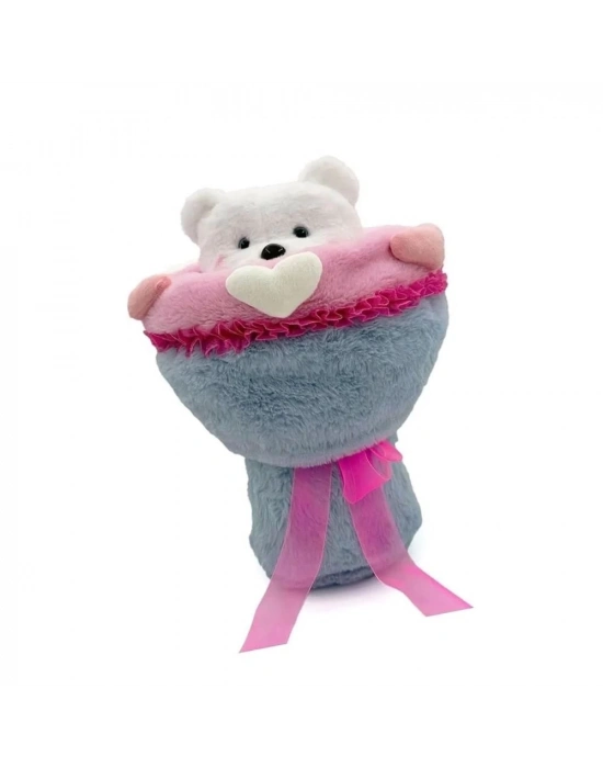 ÇOK SATAN Sevgi Buketi Peluş Ayıcıklı Peluş Çiçek Buketi 40 cm