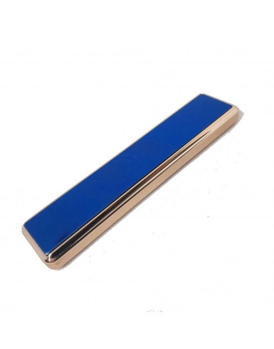 ÇOK SATAN Şık Görünümlü Usb Şarjlı Rezistanslı İnce Slim Metal Çakmak (mavi)