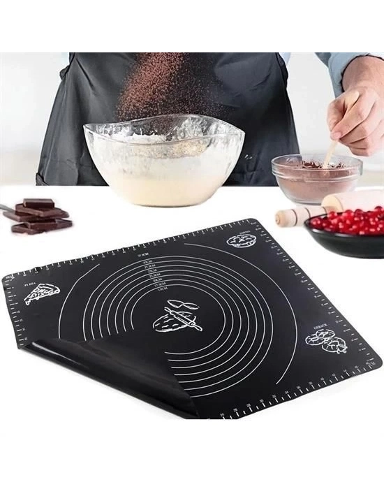 ÇOK SATAN Silikon Çok Amaçlı Geniş Hamur Matı Hamur Açma Matı 40*50 cm