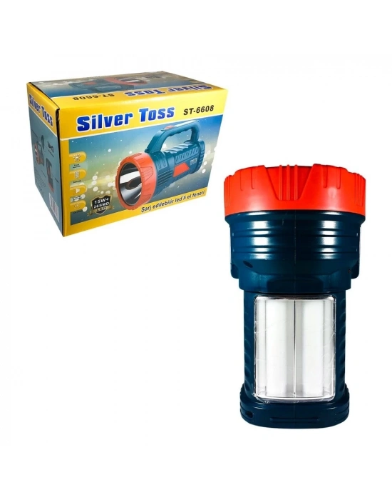 ÇOK SATAN Sılver Toss St-6608 15 Watt + 26 Smd Ledli Işıldaklı Projektör