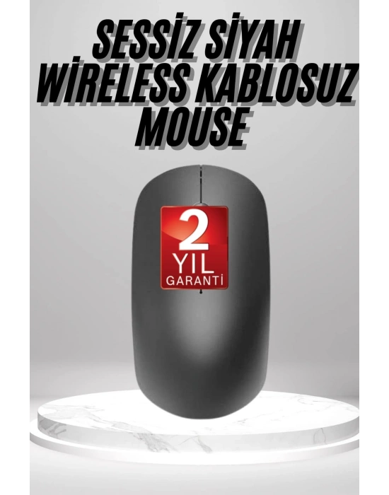 ÇOK SATAN Siyah Kablosuz Mouse Wireless Mouse Minimal Tasarım