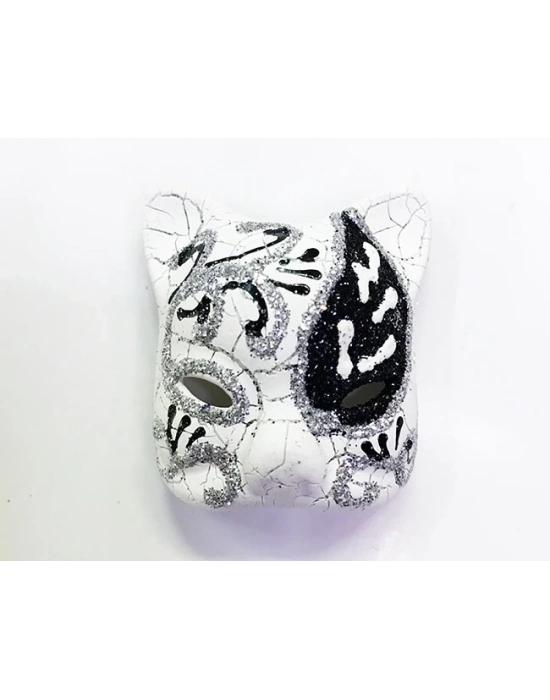 ÇOK SATAN Siyah Renk İşlemeli Seramik Malzemeden İmal Venedik Kedi Model Magnet