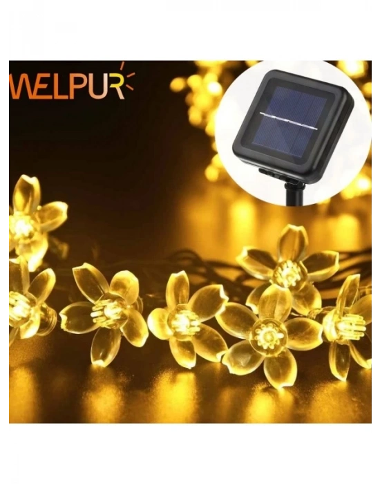 ÇOK SATAN Solar Çiçekli Dekoratif 30 Led Bahçe Lambası