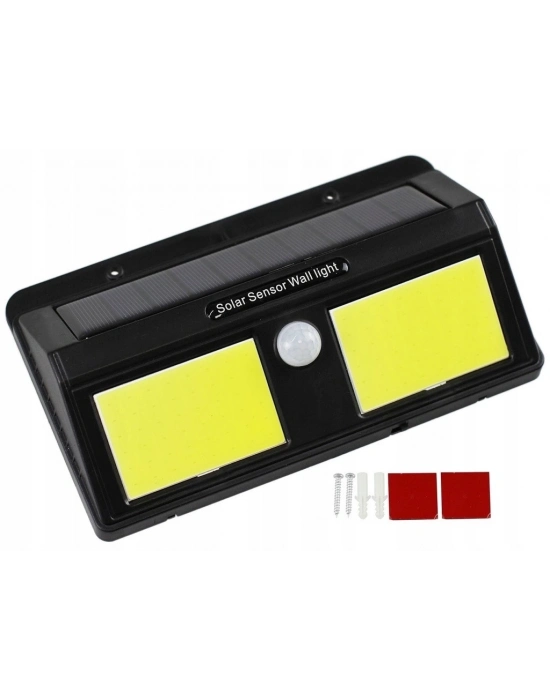 ÇOK SATAN Solar Güneş Enerjili Sensörlü 96 Cob Led Aplik Duvar Tipi Led Lamba