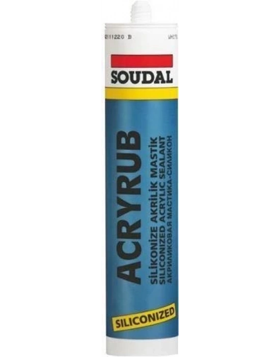 Soudal Acryrub Silikonize Mastik 310 ml Antrasit