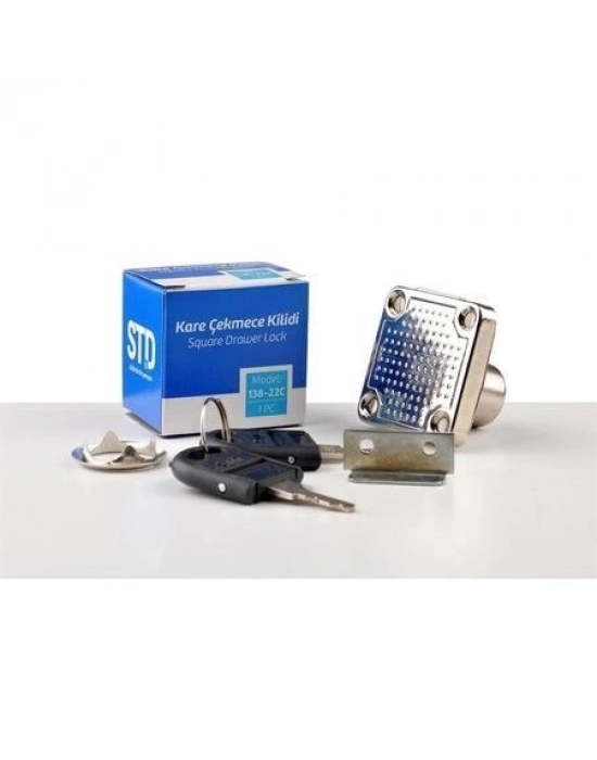® STD 138-22 mm Kare Çekmece Kilidi