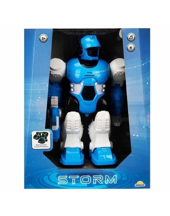 ÇOK SATAN Storm Brave Sesli ve Işıklı Yürüyen Robot 25 cm