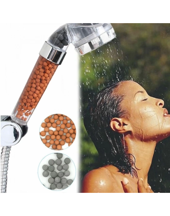 ÇOK SATAN Su Arıtmalı Duş Başlığı Tasarruflu Boncuklu Banyo Duş Başlığı
