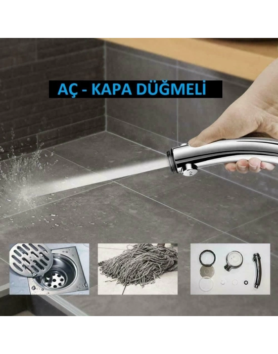 ÇOK SATAN Su Tasarruflu Duş Başlığı Aç Kapa Özellikli 3 Kademeli Su Akış Ayar Fonksiyonu