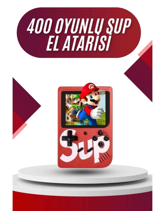ÇOK SATAN Sup Atari Retro 400 Nostalji Oyunlu Mini Atari Taşınabilir Oyun Konsolu