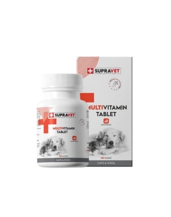 ÇOK SATAN Supravet Kedi ve Köpekler için Multivitamin Tablet 75 Adet