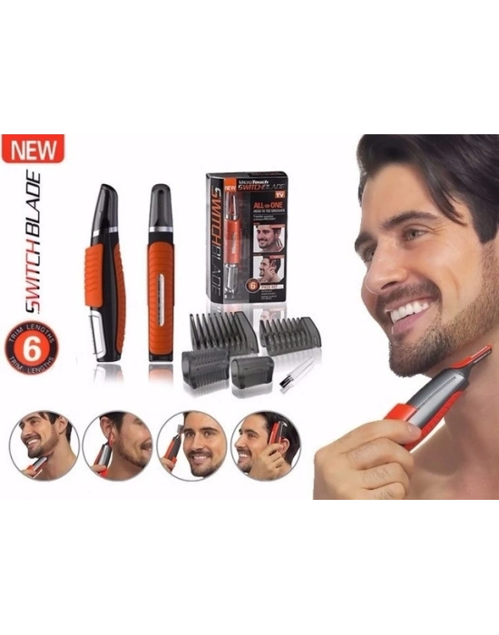 ÇOK SATAN Switch Bladies Profesyonel 6 Parça Pilli Tıraş Makinesi