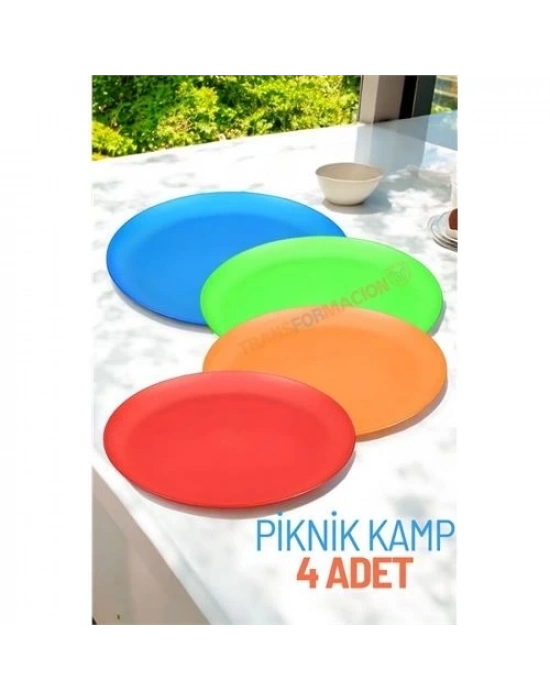 ÇOK SATAN Tabak Seti Kamp Piknik Tabağı 4 ADET