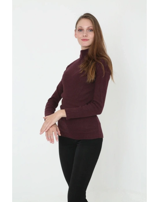 Tam Boğazlı Fitilli Likrali Koşkorse Badi - Bordo