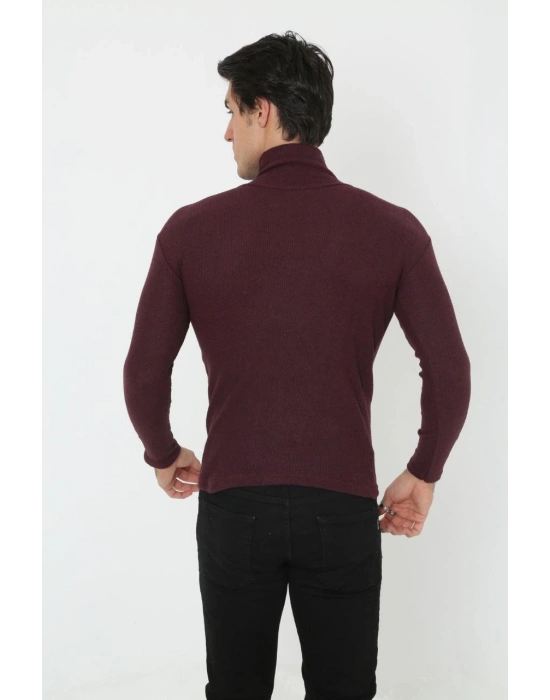 Tam Boğazlı Fitilli Likrali Koşkorse Badi - Bordo