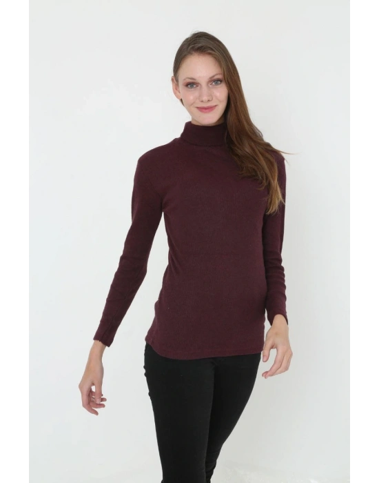 Tam Boğazlı Fitilli Likrali Koşkorse Badi - Bordo