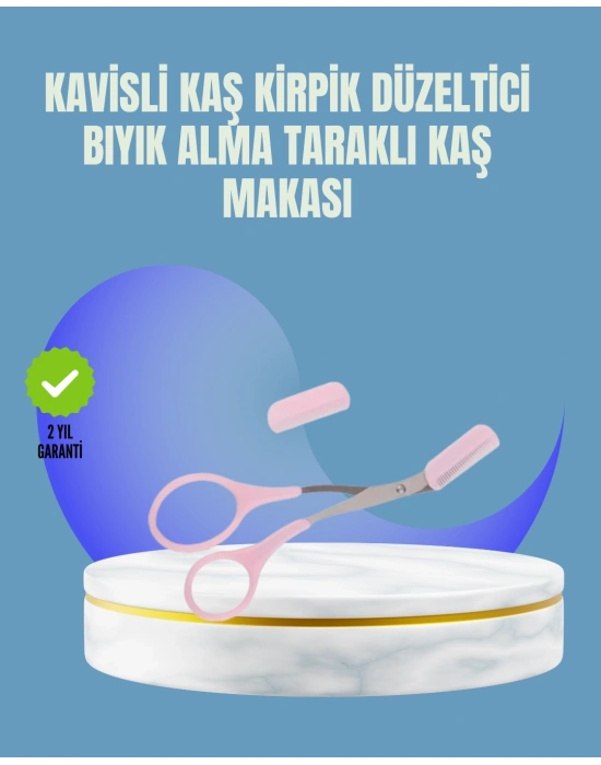ÇOK SATAN Tarak ve Fırça Başlıklı Kaş Şekillendirme Makası