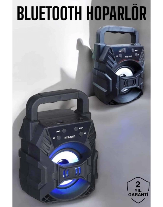 ÇOK SATAN Taşınabilir Bluetooth Hoparlör Led Işıklı Uzun Pil Ömrü