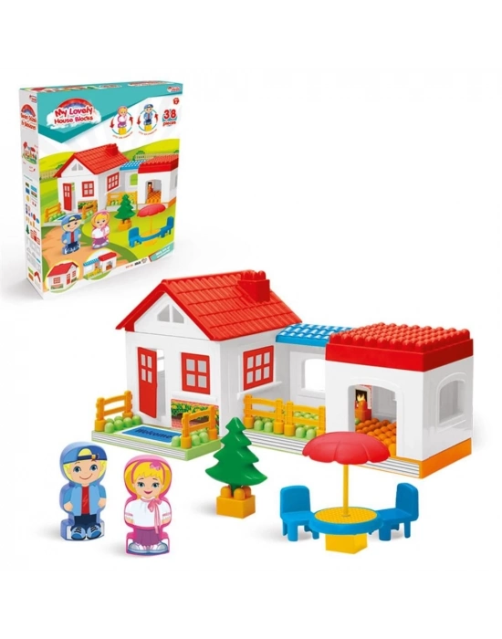 ÇOK SATAN Tek Katlı 36 Parça Lego Ev Seti  Bloklar
