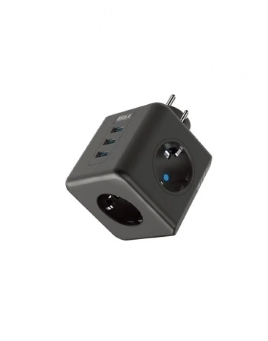 ÇOK SATAN Termal Akım Korumalı Isıya Dayanıklı 3’lü Duvar Tipi Priz 3x Usb 1x Type-c
