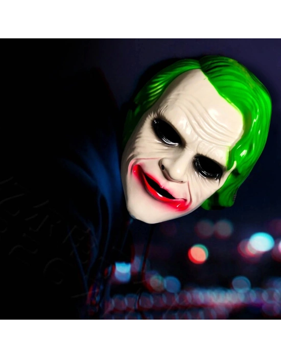 ÇOK SATAN The Dark Knight Joker Maskesi Yeşil