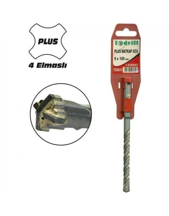 ® Todrill 50637 26X450 mm Sds Plus 4 Elmaslı Matkap Ucu