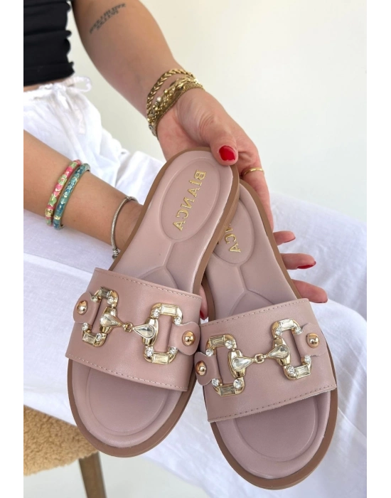 Toha Pudra Cilt Tokalı Terlik