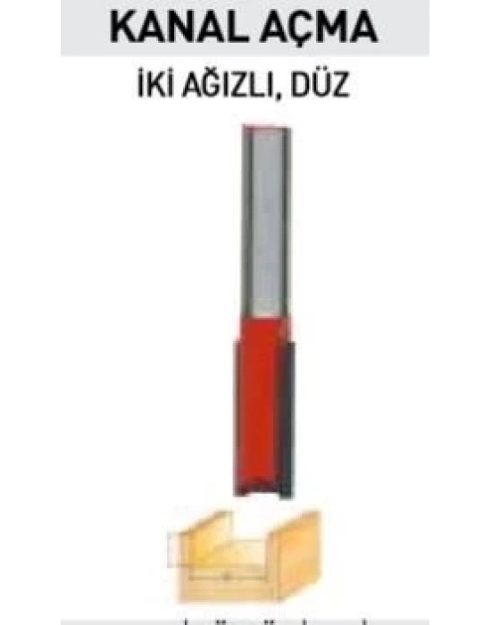 ® Topshop 14405 İki Ağızlı Freze Kanal Açma Bıçağı 8X10X25 mm
