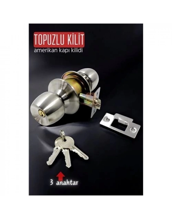 ÇOK SATAN Topuzlu Kilit Amerikan Kapı Kilit Buton Set