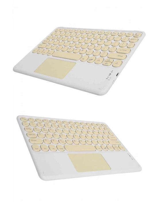 ÇOK SATAN Touchpad Tüm Cihazlara Uyumlu Bluetooth Klavye Touchpad Slim Kablosuz Wifi Q Klavye